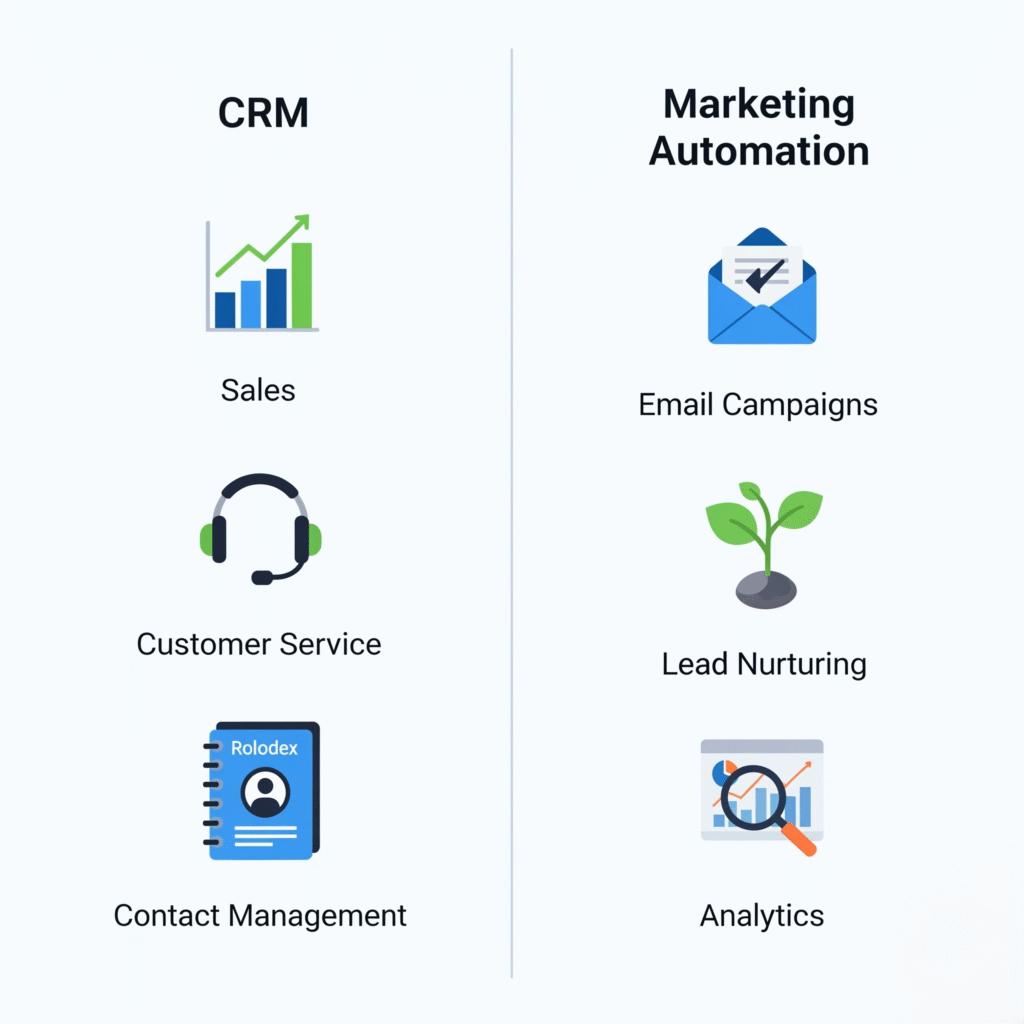 CRM vs Marketing Automation